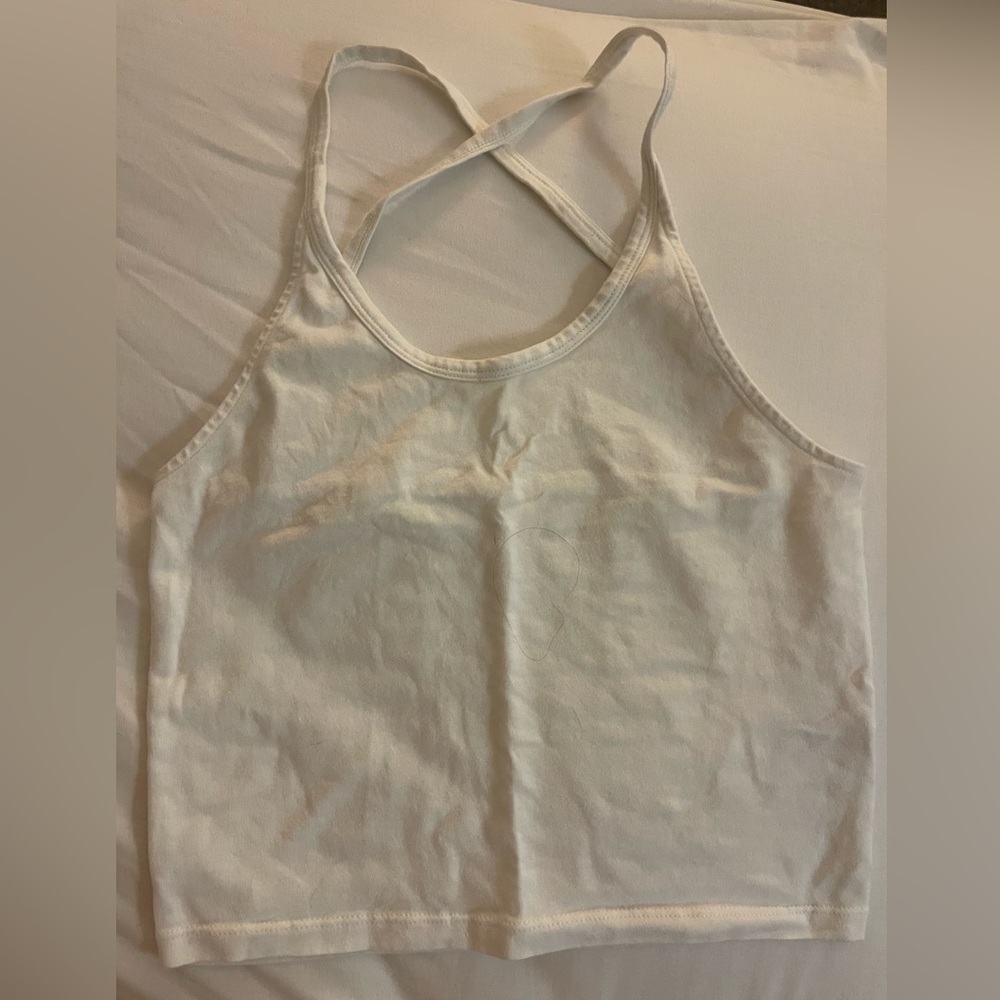 Criss crossed tank top